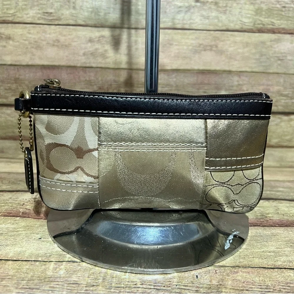 Coach Matallic Wristlet